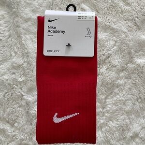 Nike Red Soccer Knee-High Socks with White Swoosh